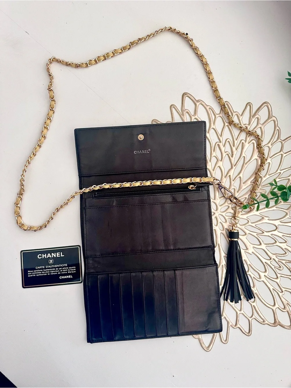 Chanel Chocolate Bar Long Wallet